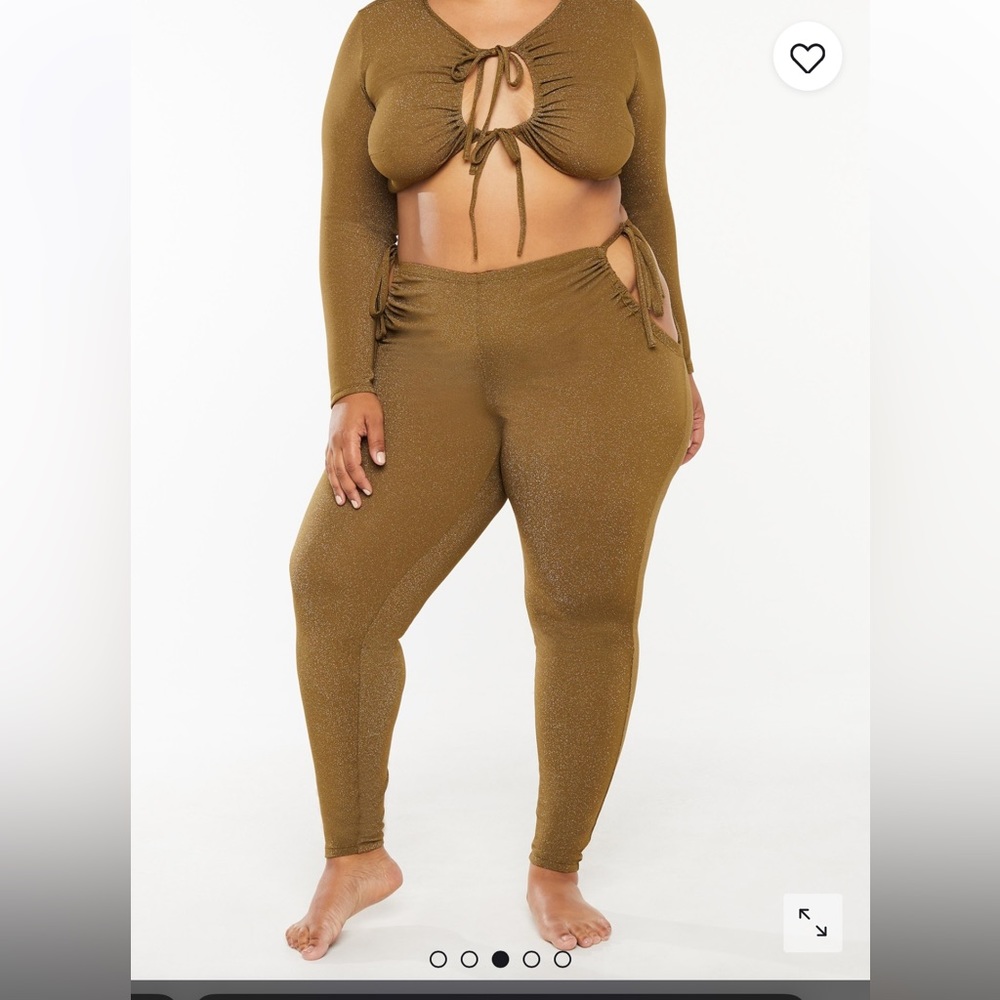 Savage X Fenty Olive Green Sleep & Shine Set NWT